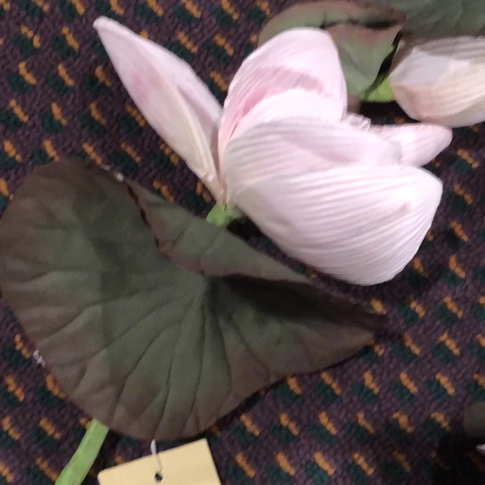NWT. 3 - 21” pink floral stalks to wrap candle bottoms or centerpieces